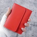 portefeuille femme rouge élégant